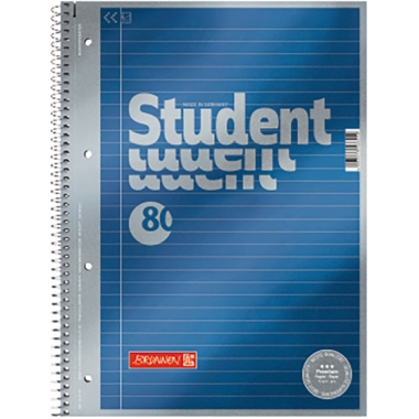 BRUNNEN Collegeblock Student Premium DIN A4 liniert mit Rand 21 Produktbild