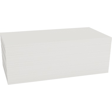 magnetoplan® Moderationskarte Rechteck 20 x 10 cm (B x H) 120 g/m² 500 St./Pack. weiß Produktbild