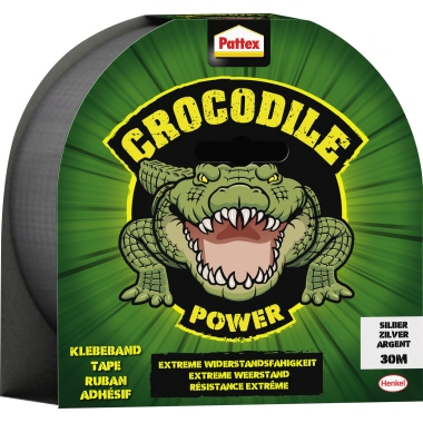 Pattex Gewebeband Power Tape Crocodile 48 mm x 30 m (B x L) silber Produktbild pa_produktabbildung_1 L