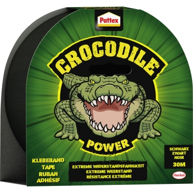 Pattex Gewebeband Power Tape Crocodile 48 mm x 30 m (B x L) schwarz Produktbild