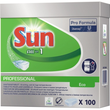 SUN Spülmaschinentabs Professional All in 1 ECO Produktbild pa_produktabbildung_1 L