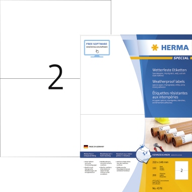 HERMA Folienetikett SPECIAL 210 x 148 mm (B x H) Produktbild pa_produktabbildung_1 L