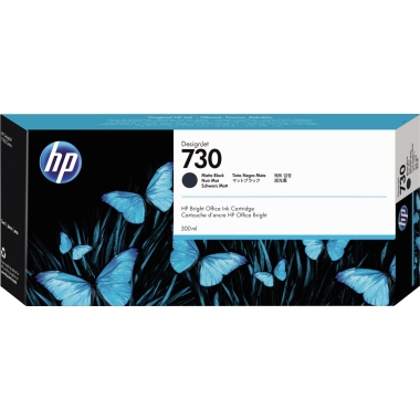HP Tintenpatrone 730 schwarz matt 300 ml Produktbild