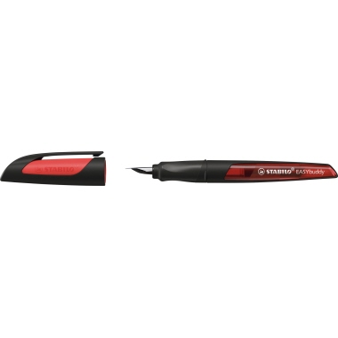 STABILO® Füllfederhalter EASYbuddy Linkshänder, Rechtshänder M schwarz/rot Produktbild