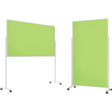 magnetoplan® Moderationstafel Design VarioPin weiß, pulverbeschichtet grün Produktbild