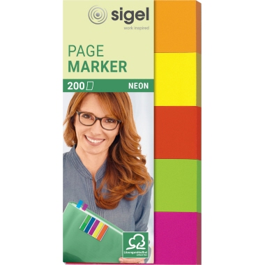 SIGEL Haftmarker Neon 50 x 20 mm (B x H) Produktbild