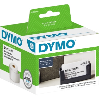 DYMO® Visitenkartenetikett Original 51 x 89 mm (B x H) Produktbild pa_produktabbildung_1 L