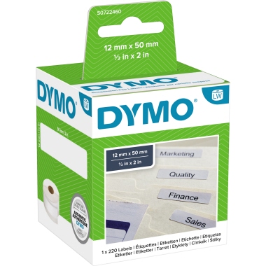 DYMO® Hängeablageetikett Original 12 x 50 mm (B x H) Produktbild pa_produktabbildung_1 L