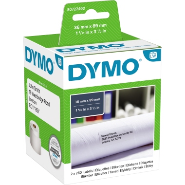 DYMO® Adressetikett Original 36 x 89 mm (B x H) Produktbild