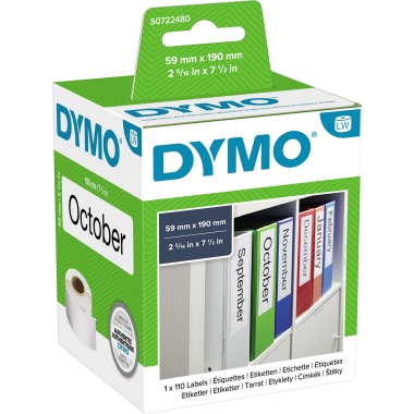 DYMO® Ordneretikett Original 59 x 190 mm (B x H) Produktbild pa_produktabbildung_1 L