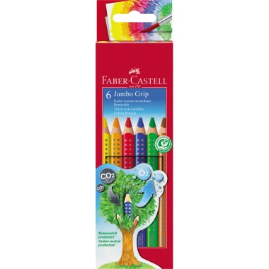 Faber-Castell Farbstift Jumbo GRIP 6 St./Pack. Produktbild pa_produktabbildung_1 L