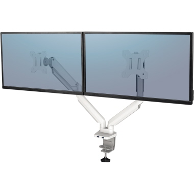 Fellowes® Monitorschwenkarm Platinum Series 2 Arme horizontal weiß Produktbild
