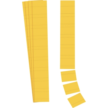 Ultradex Einsteckkarte Planrecord 6 x 3,2 cm (B x H) gelb Produktbild