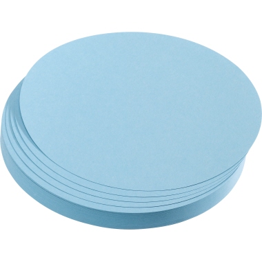 FRANKEN Moderationskarte Kreis 9,5 cm hellblau Produktbild