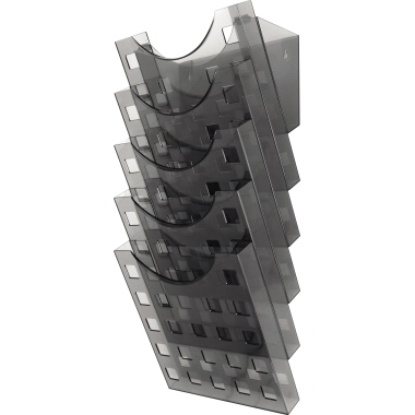 helit Prospekthalter the grid wall grau transparent Produktbild