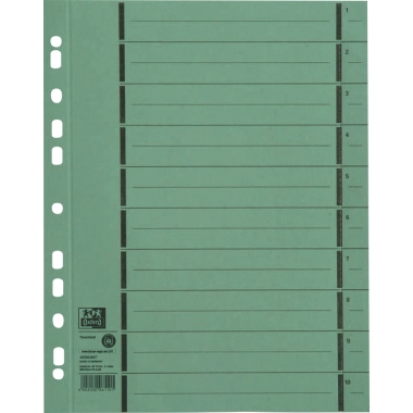 Oxford Trennblatt 100 St./Pack. grün Produktbild pa_produktabbildung_1 L
