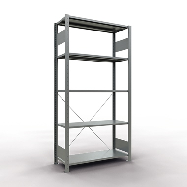 SCHULTE Grundregal MULTIplus150 5 Fachböden 1.000 x 2.000 x 400 mm (B x H x T) Produktbild pa_produktabbildung_3 L