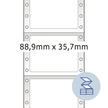 HERMA Endlosetikett 88,9 x 35,7 mm (B x H) 4.000 Etik./Pack. Produktbild pa_produktabbildung_2 L