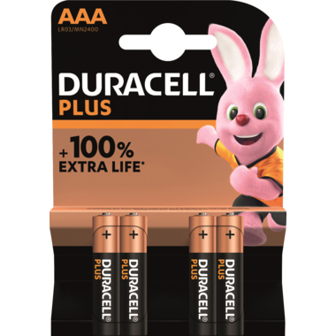DURACELL Batterie Plus AAA/Micro 4 St./Pack. Produktbild pa_produktabbildung_1 L