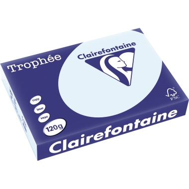 Clairefontaine Kopierpapier Trophée Color DIN A4 120 g/m² 250 Bl./Pack. hellblau Produktbild