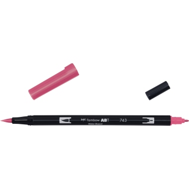 Tombow Pinselstift ABT Dual 743 hot pink Produktbild
