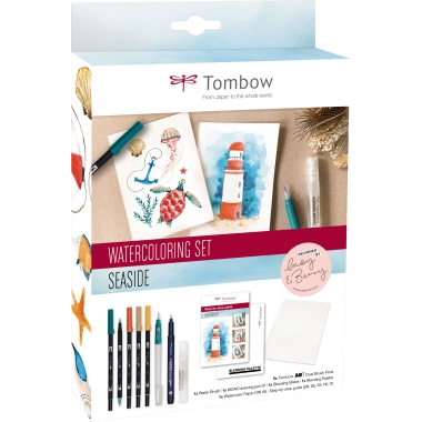 Tombow Malset Watercoloring Seaside Produktbild pa_produktabbildung_1 L