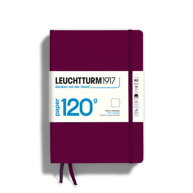 LEUCHTTURM Notizbuch Medium EDITION 120 Hardcover blanko port red Produktbild