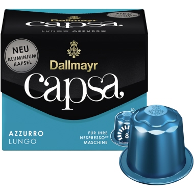 Dallmayr Kaffeekapsel capsa LUNGO AZZURRO Produktbild pa_produktabbildung_1 L