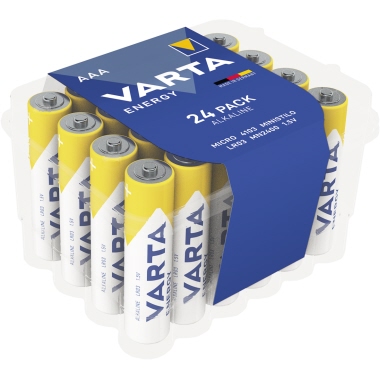 Varta Batterie Energy AAA/Micro 24 St./Pack. Produktbild