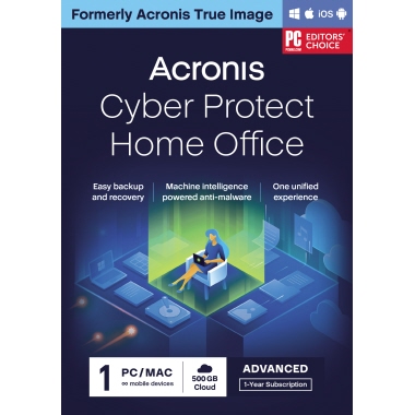 Software Acronis Cyber Protect Home Office Advanced 1 Lizenz Produktbild