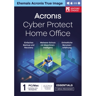 Software Acronis Cyber Protect Home Office Essential 1 Lizenz Produktbild