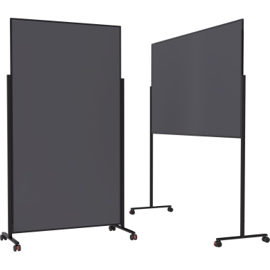 magnetoplan® Moderationstafel Design VarioPin schwarz, pulverbeschichtet grau Produktbild