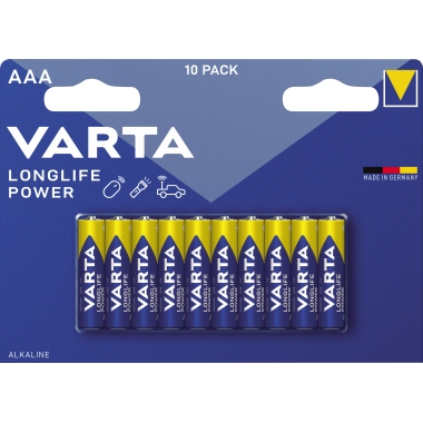 Varta Batterie Longlife Power AAA/Micro 10 St./Pack. Produktbild pa_produktabbildung_1 L
