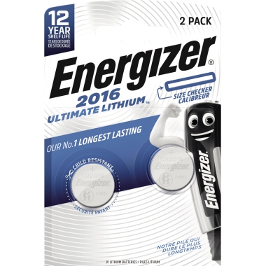 Energizer® Knopfzelle Ultimate Lithium CR2016 2 St./Pack. Produktbild pa_produktabbildung_1 L