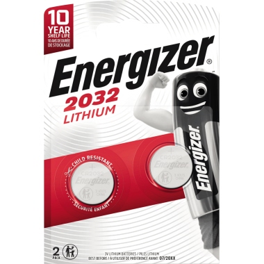 Energizer® Knopfzelle Lithium CR2032 235 mAh 2 St./Pack. Produktbild pa_produktabbildung_1 L
