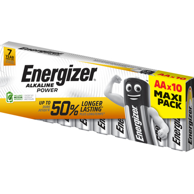 Energizer® Batterie Alkaline Power AA/Mignon 10 St./Pack. Produktbild pa_produktabbildung_1 L