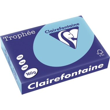 Clairefontaine Kopierpapier Trophée Color DIN A4 160 g/m² 250 Bl./Pack. blau Produktbild