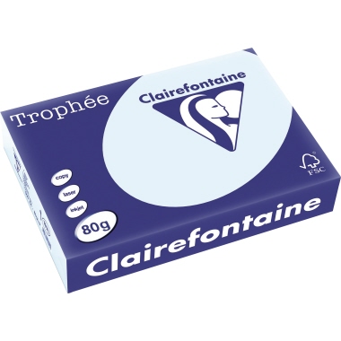 Clairefontaine Kopierpapier Trophée Color DIN A4 160 g/m² 250 Bl./Pack. hellblau Produktbild