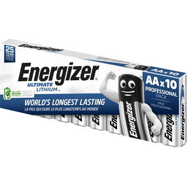 Energizer® Batterie Ultimate Lithium AA/Mignon 10 St./Pack. Produktbild pa_produktabbildung_1 L