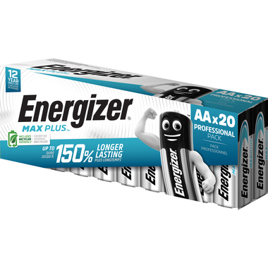 Energizer® Batterie Max Plus™ AA/Mignon 20 St./Pack. Produktbild pa_produktabbildung_1 L