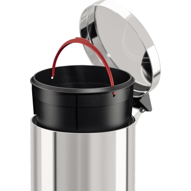 Hailo Tretabfalleimer Solid M Edelstahl edelstahl Produktbild pa_produktabbildung_3 L