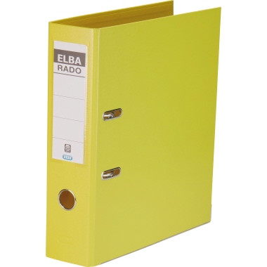 ELBA Ordner rado plast 80 mm DIN A4 gelb Produktbild