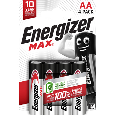 Energizer® Batterie Max® AA/Mignon 4 St./Pack. Produktbild