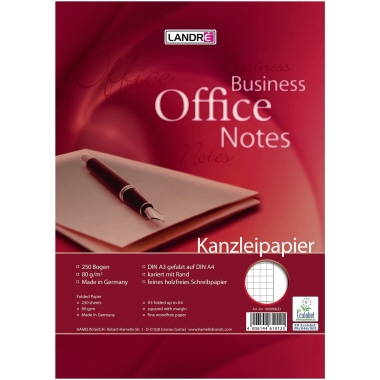 Landré Kanzleipapier Business Office Notes Lineatur 26 Produktbild