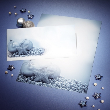 SIGEL Briefumschlag DIN lang ohne Fenster 50 St./Pack. Blue Mystery Produktbild pa_ohnedeko_2 L