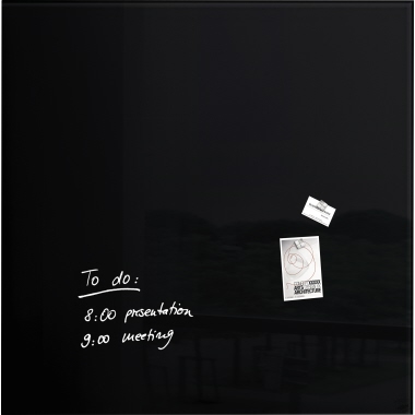 SIGEL Glasboard Artverum 100 x 100 x 1,8 cm (B x H x T) schwarz Produktbild