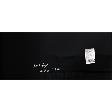SIGEL Glasboard Artverum 130 x 55 x 1,5 cm (B x H x T) schwarz Produktbild