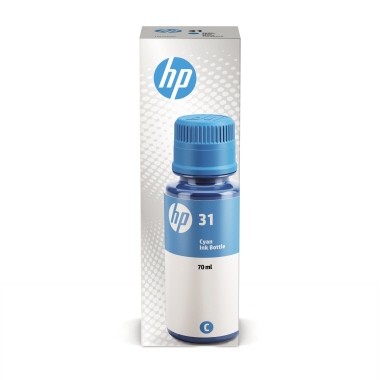 HP Nachfülltinte Tintenstrahldrucker 31 cyan Produktbild pa_produktabbildung_1 L