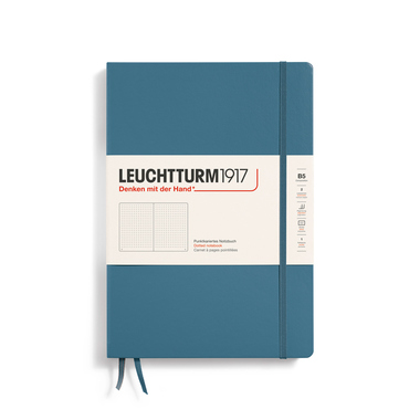 LEUCHTTURM1917 Notizbuch Composition Hardcover punktkariert (dotted) stone blue Produktbild