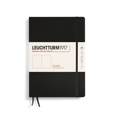 LEUCHTTURM Notizbuch Composition Hardcover blanko schwarz Produktbild